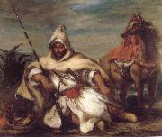 Eugene Delacroix A Moroccan from the Sultan-s Guard Spain oil painting artist